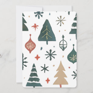 Convite Papel de embrulho de Natal escandinavo Minimalis