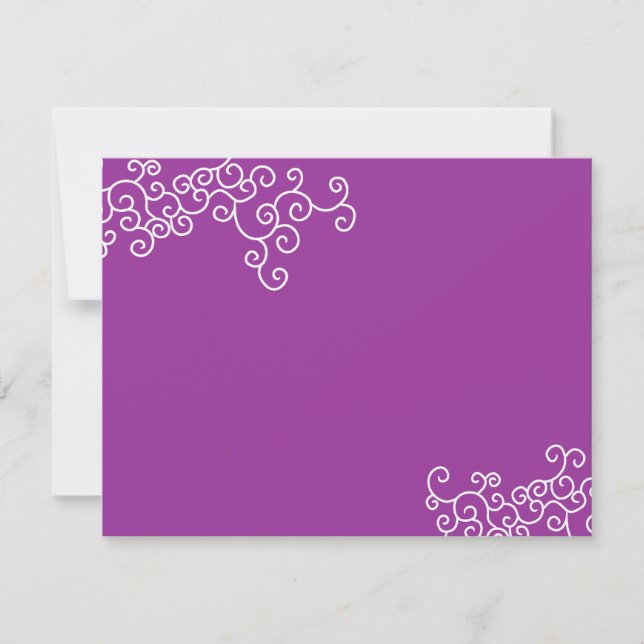 Convite PAPEL de FELTRO da festa de casamento de Mitzvah (Frente)