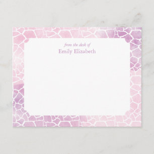 Convite Papel de Personalização do Padrão Girafa em Aqu