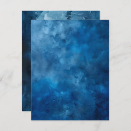 Convite Papel de Scrapbook Imprimível com Tinta Azul