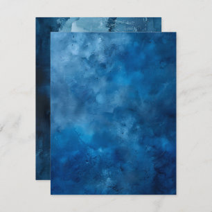 Convite Papel de Scrapbook Imprimível com Tinta Azul