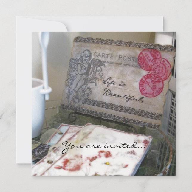 Convite Papel Francês (Frente)