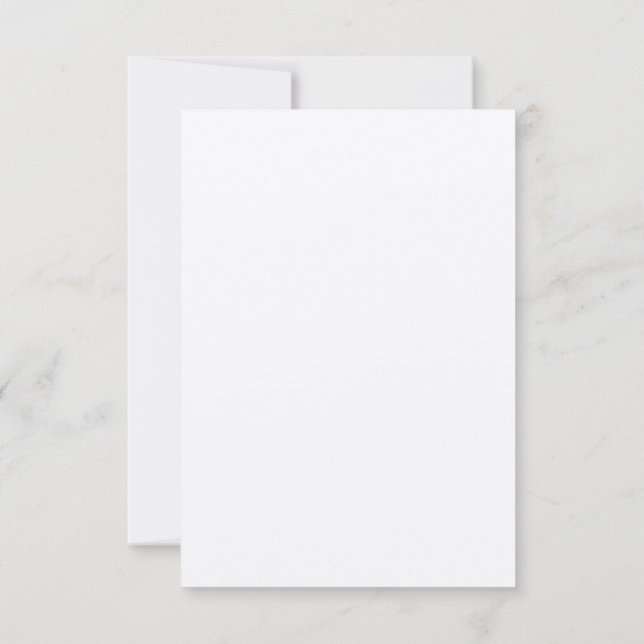 Convite Papel Kraft Personalizado 8,9 cm x 12,7 cm | Matte (Verso)