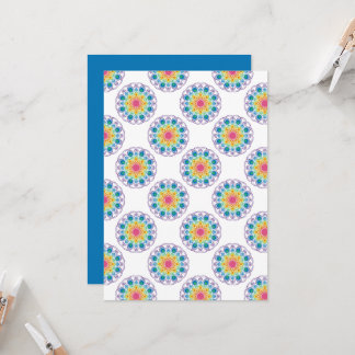 Convite Papel para Bolinhas Floral do Arco-Íris Imprimível