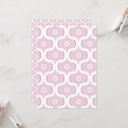 Convite Papel para cópia retrátil do local do Rosa Confett