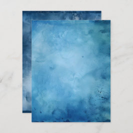 Convite Papel para digitalização a tinta azul azul com tin