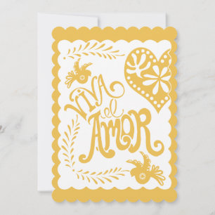 Convite Papel Picado Mexicano Fiesta Weding Banner Theme