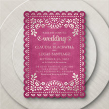Papel Picado Pink Wedding