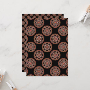 Convite Papel Scrapbook Dot Mandala para Boêmian Imintable