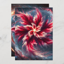 Convite Papel Scrapbook Galaxy Poinsettia Imprimível