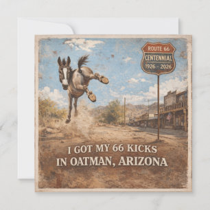 Convite Papelaria da Estação de Burro do Deserto de Oatman
