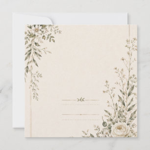 Convite Papelaria de Casamento com Charme Botânico Natural