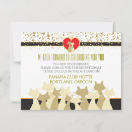 Convite Papelaria de Casamento Cool Cats