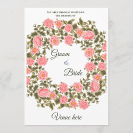 Convite Papelaria de casamento floral botânica caprichosa
