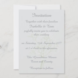 Convite Papelaria de Vestido de Noiva e Véu Elegantes