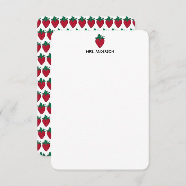 Convite Papelaria Personalizada de Professores (Frente/Verso)