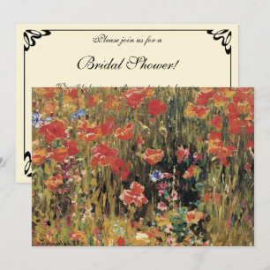 Convite Papoulas de Robert Vonnoh, Impressionismo Vintage