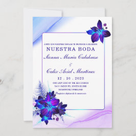Convite Paquete de boda Orquídea Azul