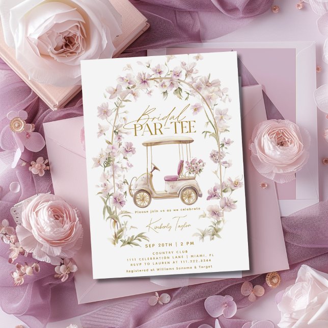 Convite Par-Tee de Chá de panela de Golfe (Criador carregado)