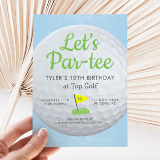 Convite Par-Tee de Golf Birthday