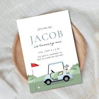 Convite Par-Tee de Golf Birthday