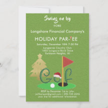 Par-Tee do Tema do Golfe de Natal Comercial