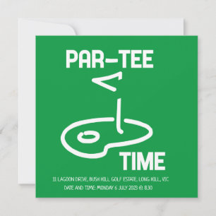 Convite Par-Tee Time White