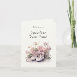 Convite para 1º Recital de Dança de Ballet Elegant