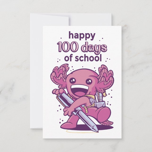 convite para 100 dias de escola (Frente)