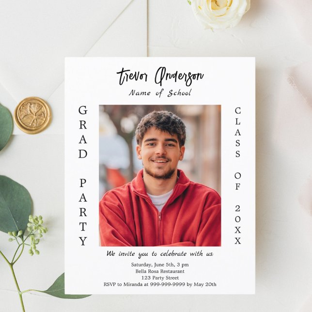 Convite para 2025, festa de formatura branca (Criador carregado)