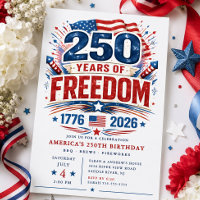Convite para 250 Anos de Liberdade