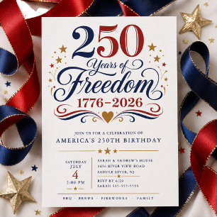 Convite para 250 Anos de Liberdade