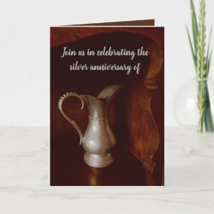 Convite para 25 de aniversário de casamento