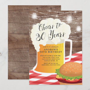 Convite para 30 anos de aniversário