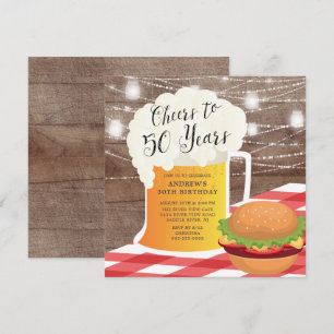 Convite para 50 anos de aniversário