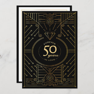 Convite para 50 anos de Art Deco