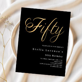 Convite para 50 anos de orçamento de script de our