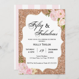 Convite para 50 anos personalizado