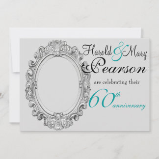 Convite para 60º aniversário de casamento