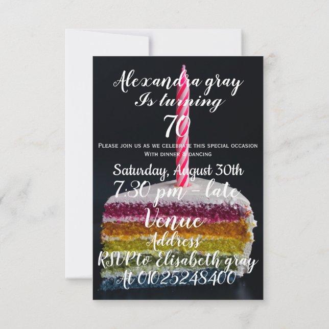 convite para 70 (Verso)