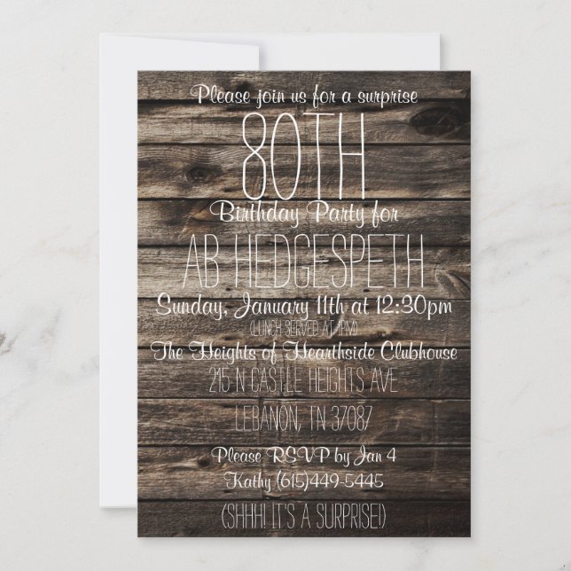 convite para 80 (Frente)