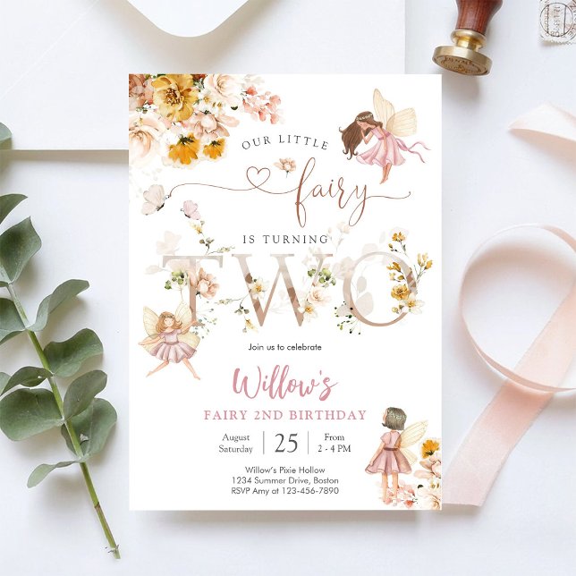 Convite para a 2ª Festa de Aniversário da Fada (Criador carregado)