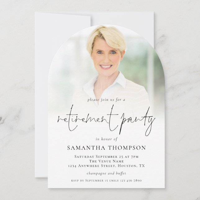 Convite para a Arca de Partido de Recepção de Sobr (Frente)