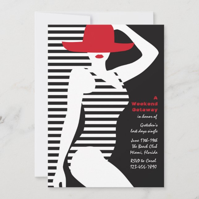 Convite para a Bela da Piscina (Frente)