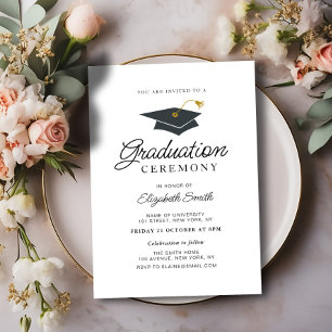 convite para a cerimônia de formatura moderna simp