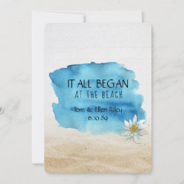 Convite para a Cerimônia de Renovação de Vow Beach