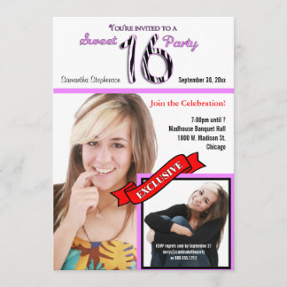 Convite para a Festa 16 do Estilo de Revista Perso