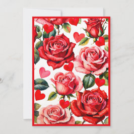 Convite para a Festa da Noite de Galentine das Ros