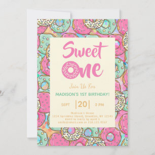 Convite para a Festa de 1º Aniversário Sweet One D