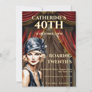 Convite para a Festa de 40 Anos de Gatsby